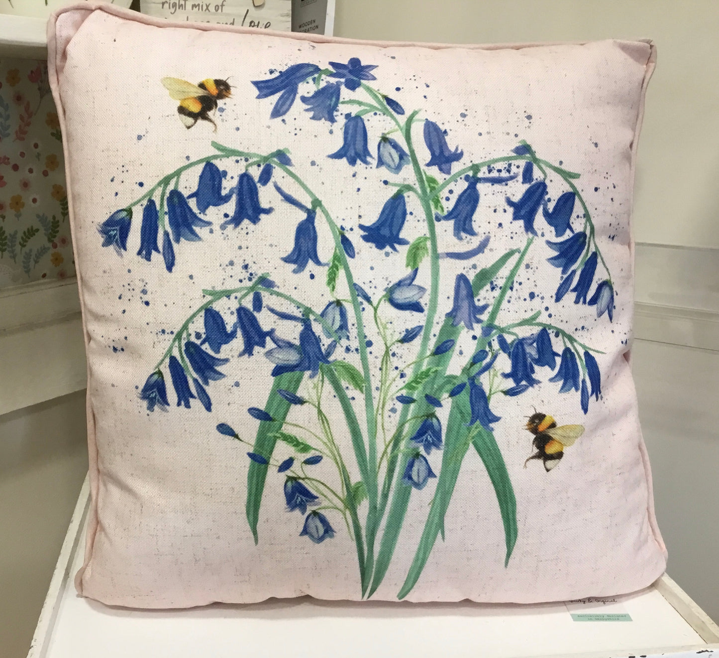 Bluebell cushion