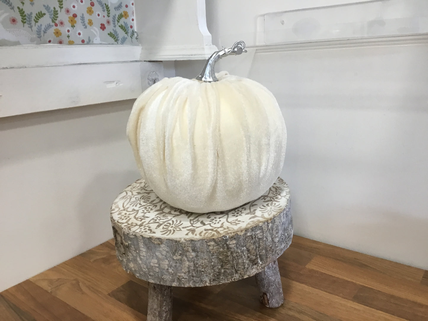 White velvet pumpkin
