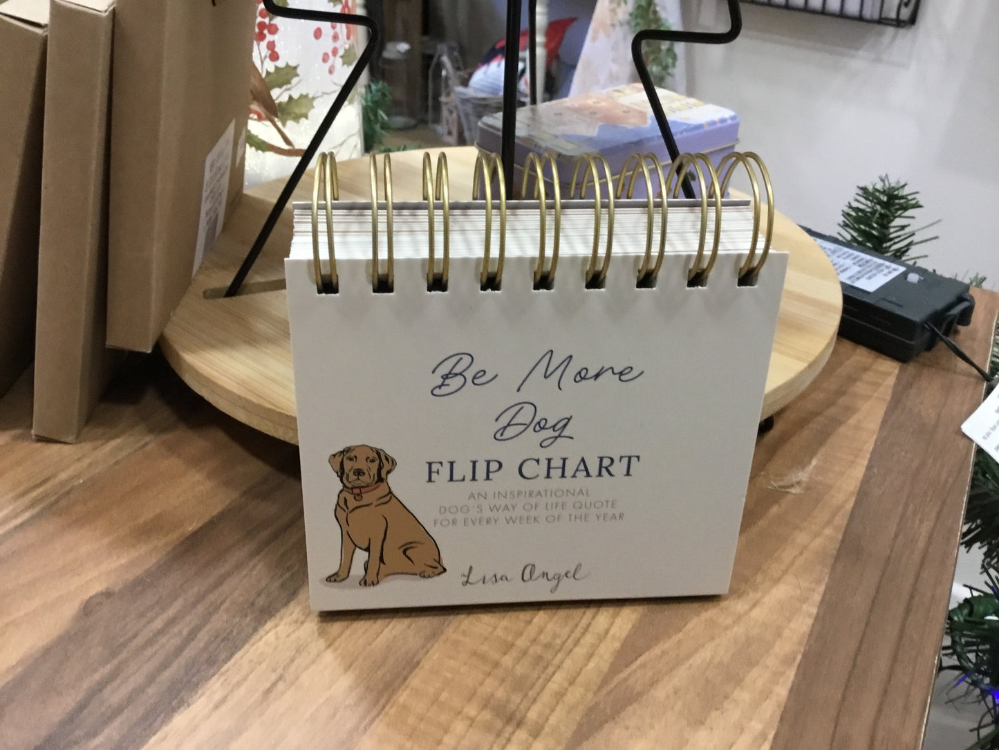 Flip chart. Be more dog