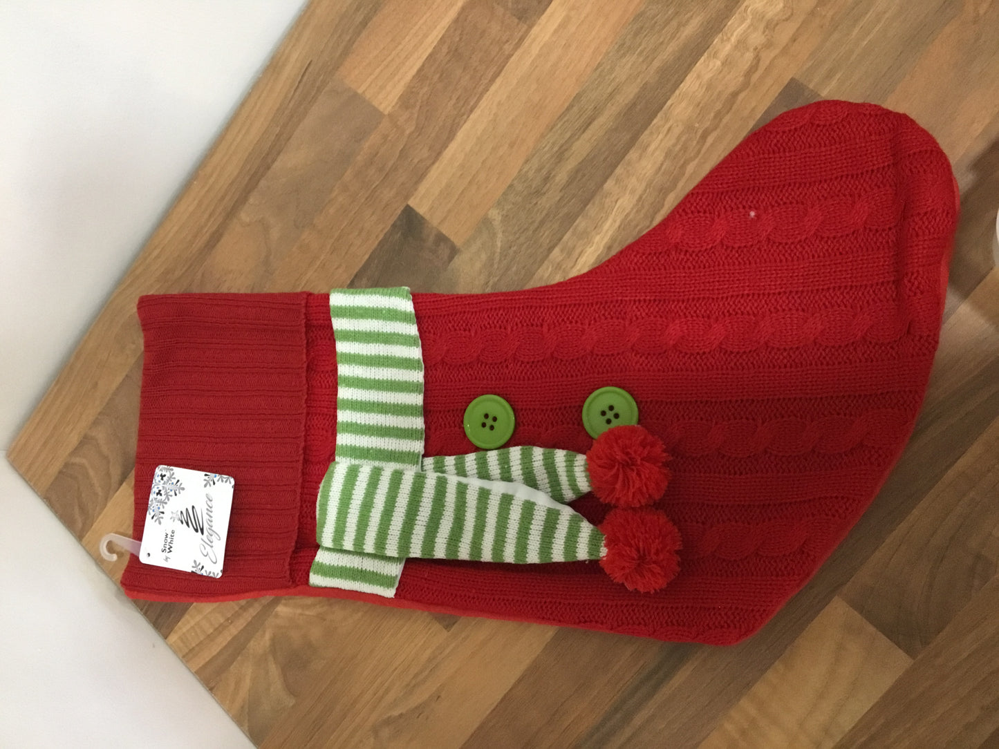 Christmas knitted stocking