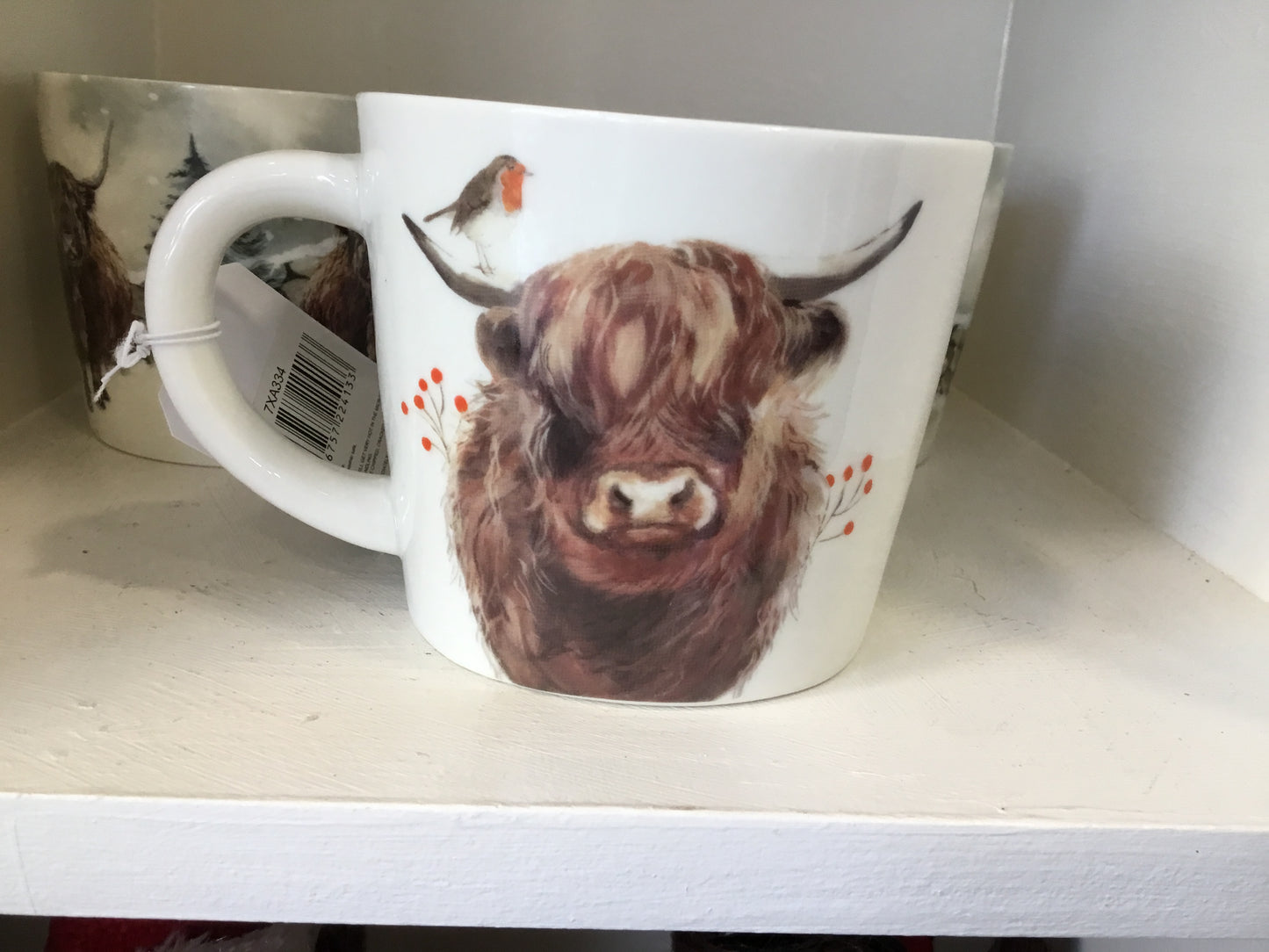 Christmas cow mugs