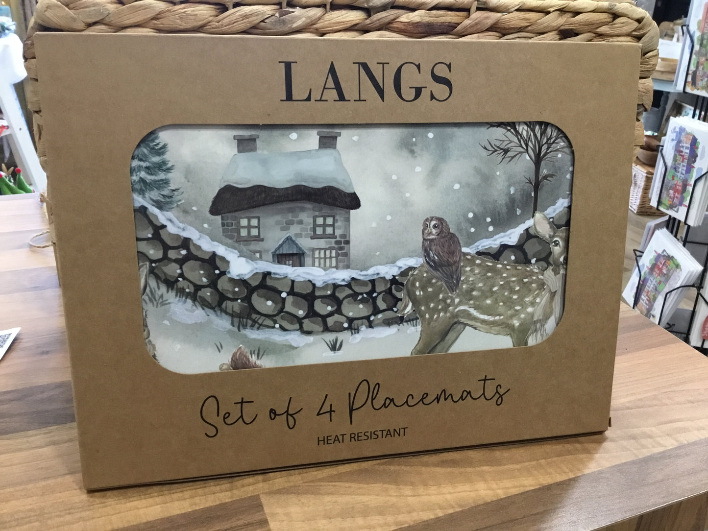 Winter scene placemats