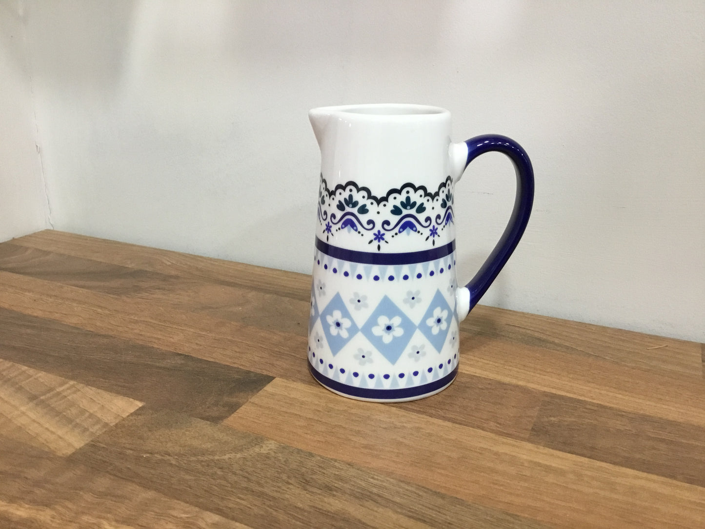 Pretty Blue patterned china jug