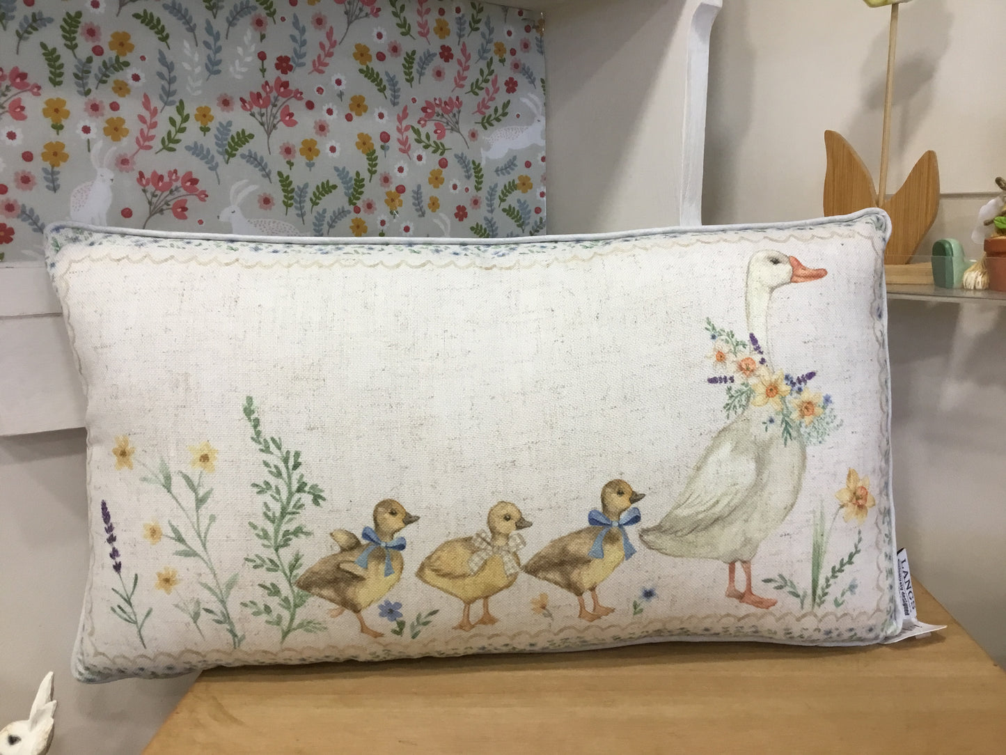 Goose and Ducklings cushion