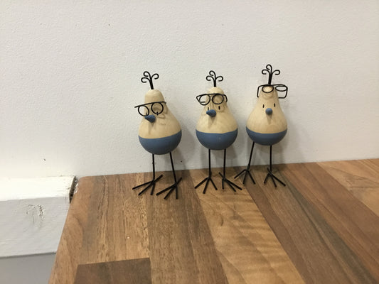 Bird. Standing with specs.