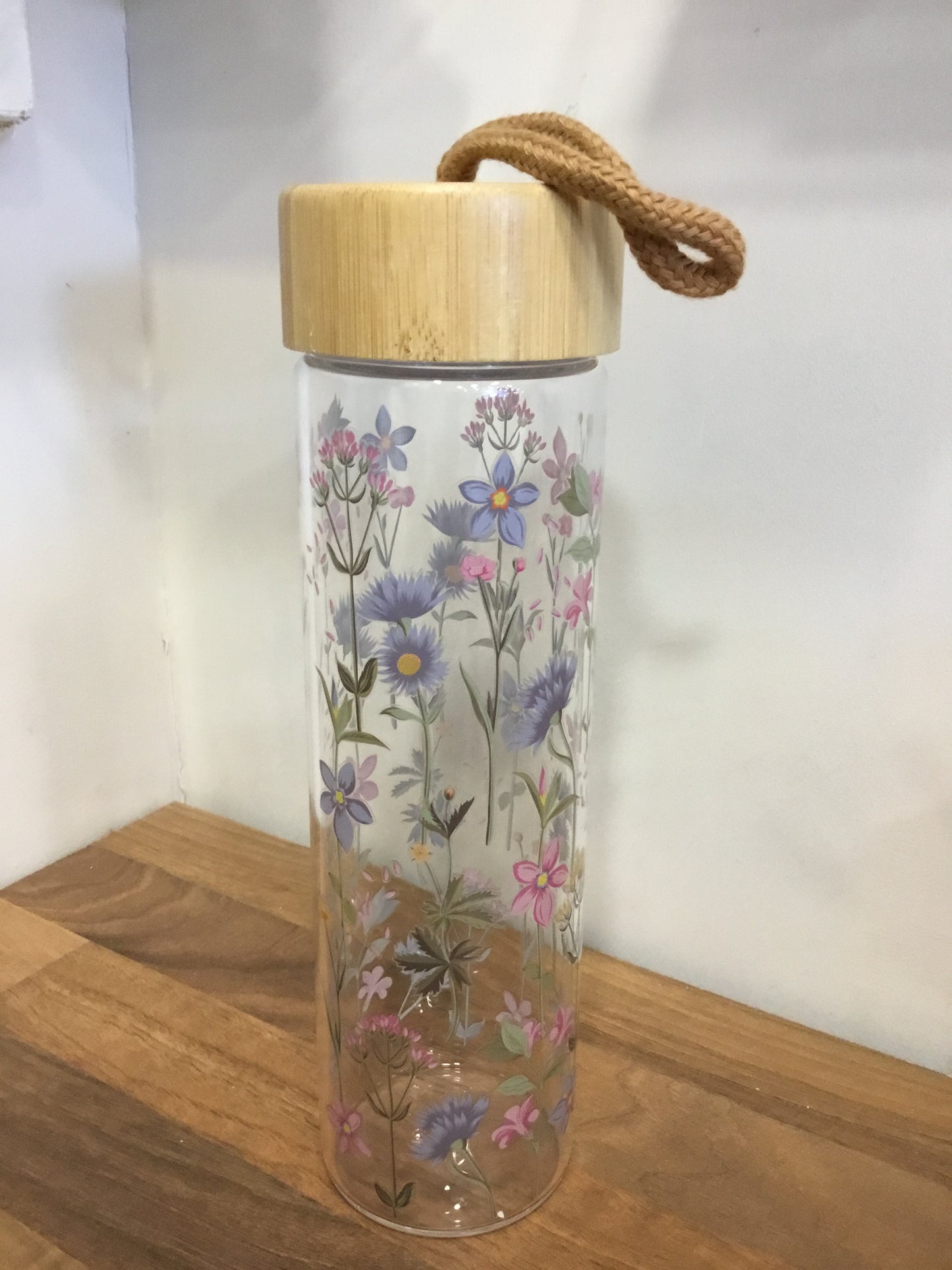 Floral water bottle