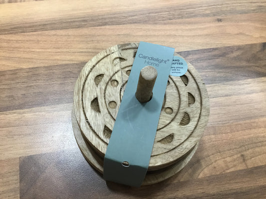 Set of 4 wooden coasters