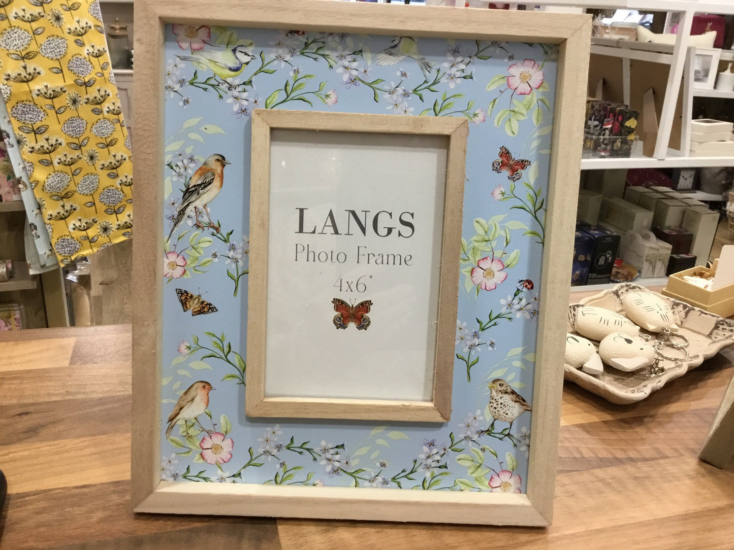 Pretty Blue floral photo frame
