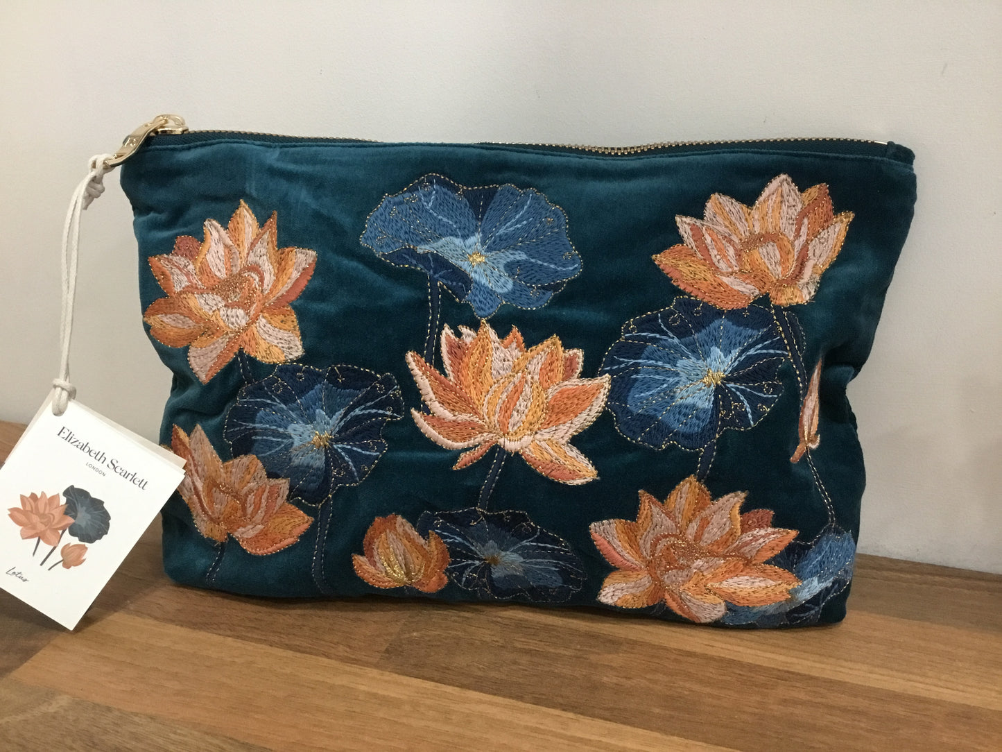 Lotus pouch by Elizabeth Scarlett