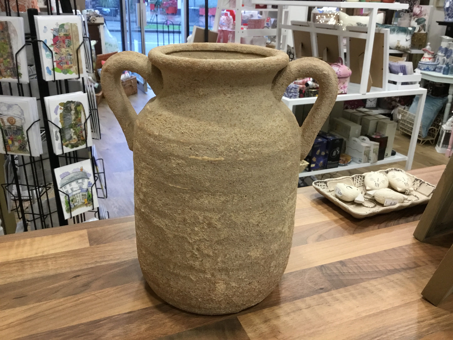 Rustic stone pot