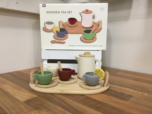 Wooden tea set