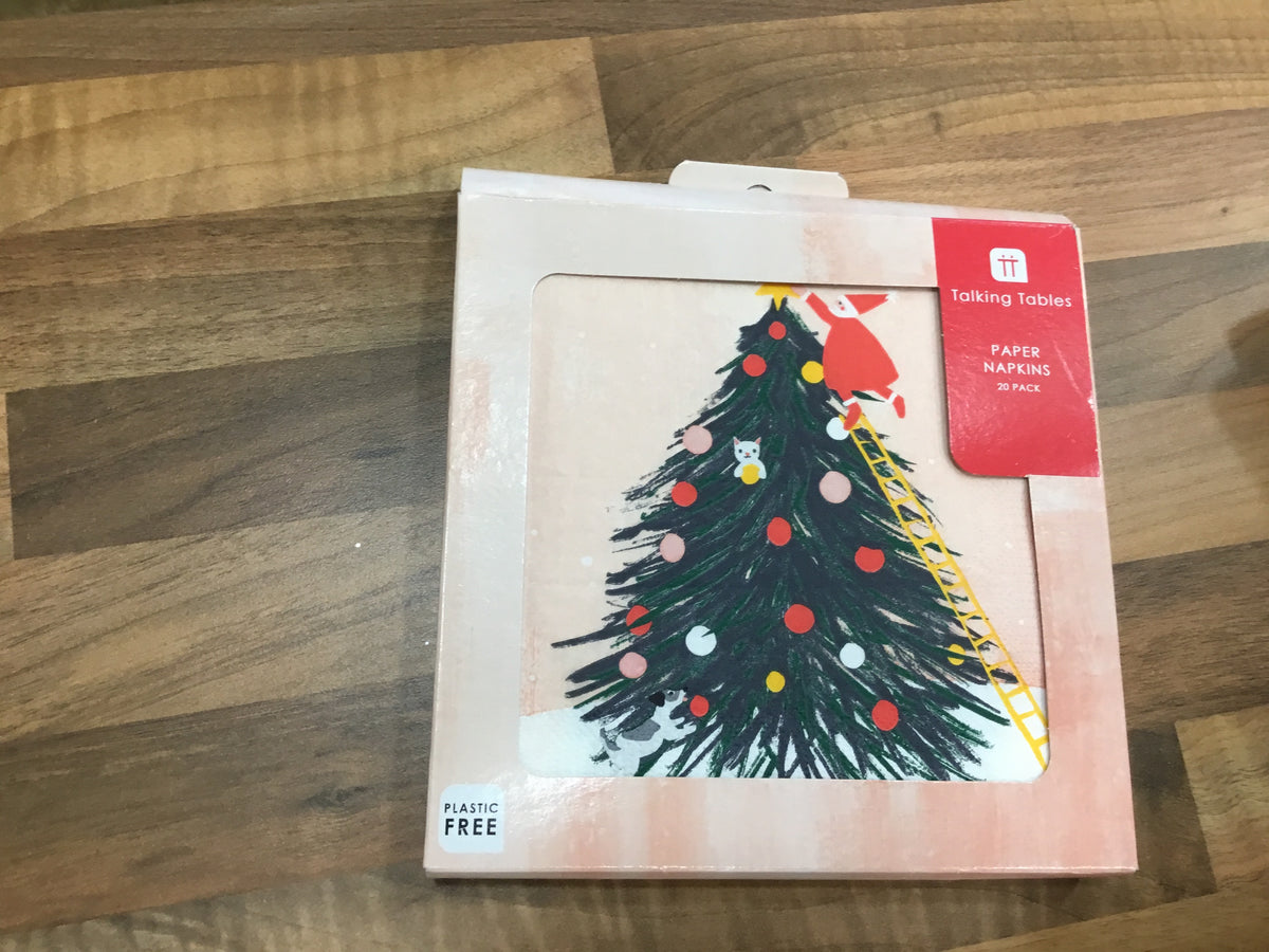 Christmas tree napkins