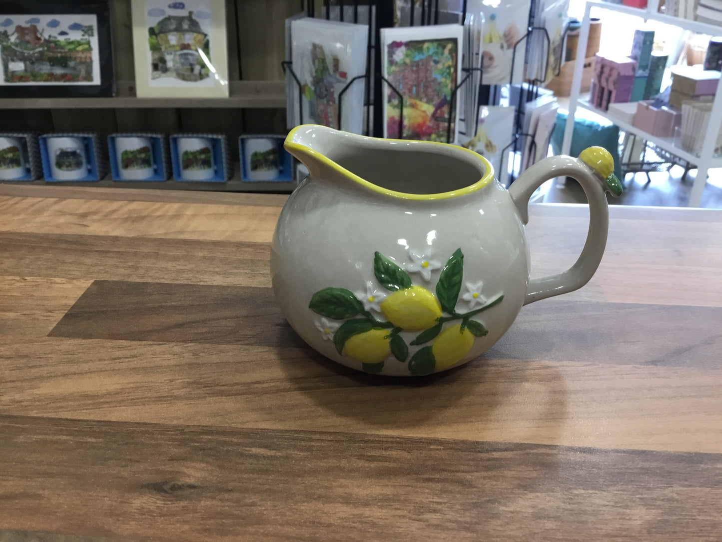 Lemon design ceramic jug