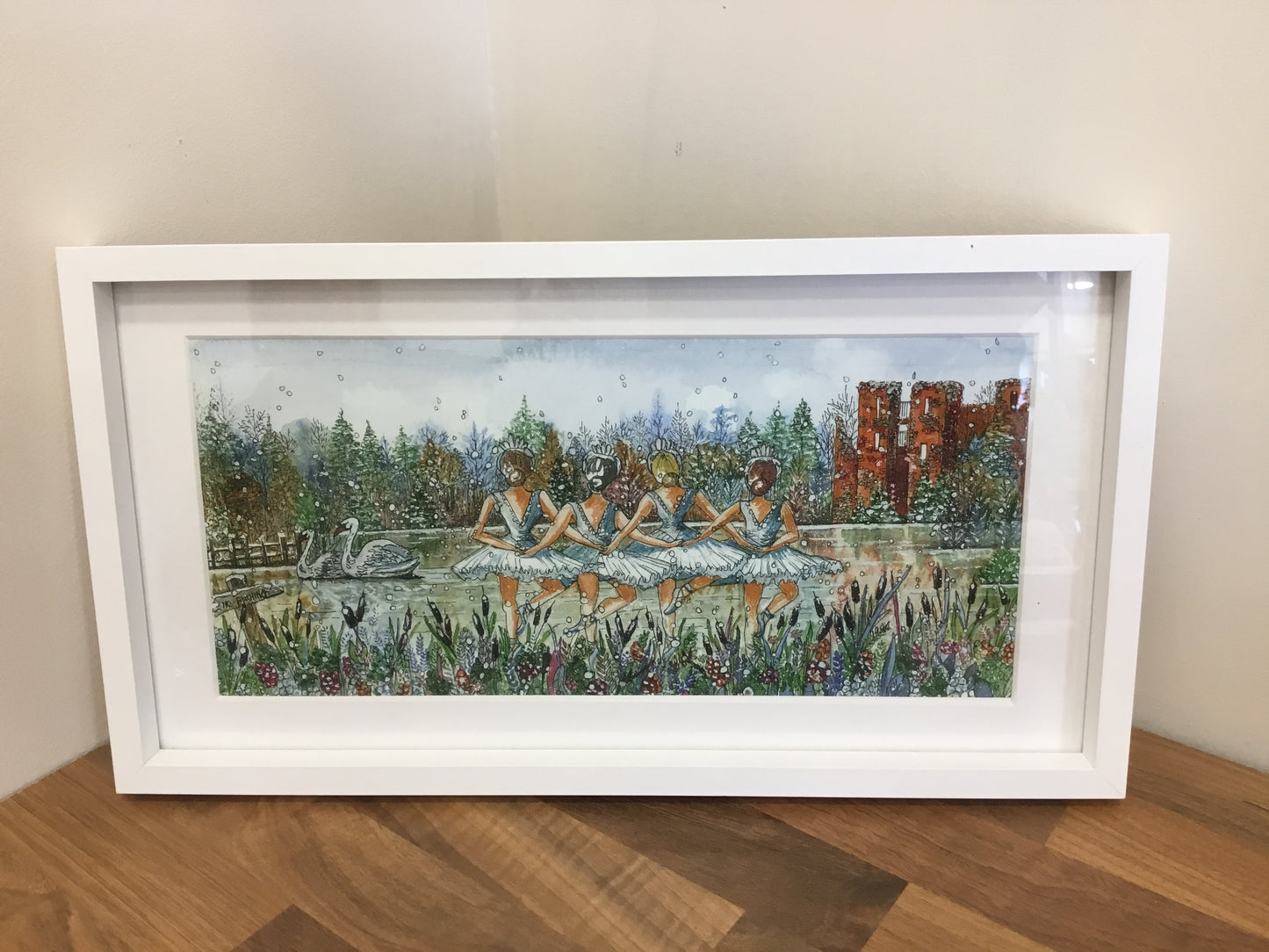 ‘Ballerinas on the Lake’ painting by Diane Shores