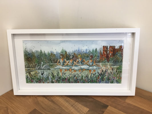‘Ballerinas on the Lake’ painting by Diane Shores