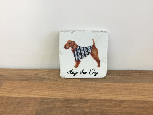 Stone and cork backed coaster