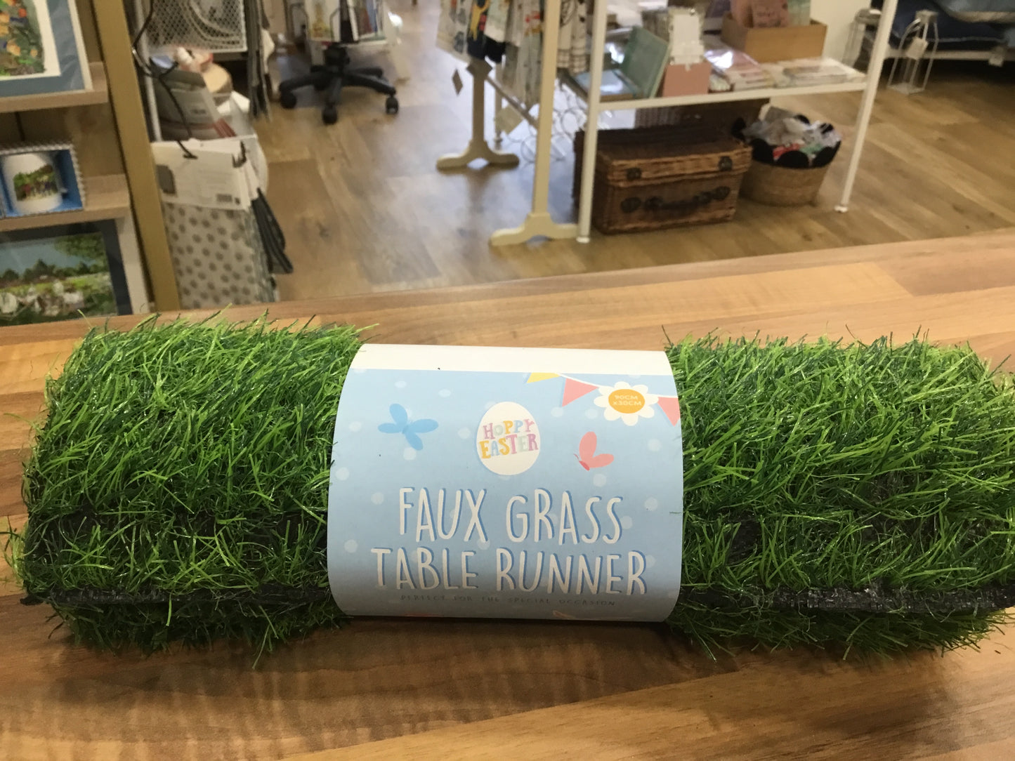 Faux Grass Table Runner