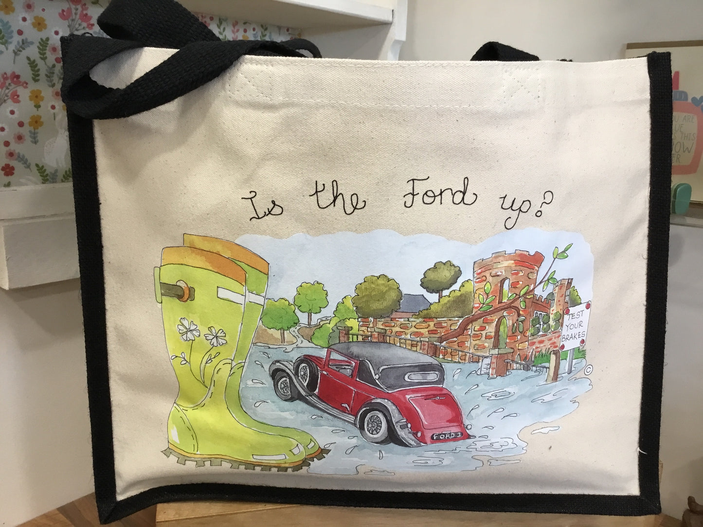 Kenilworth canvas shopping bag