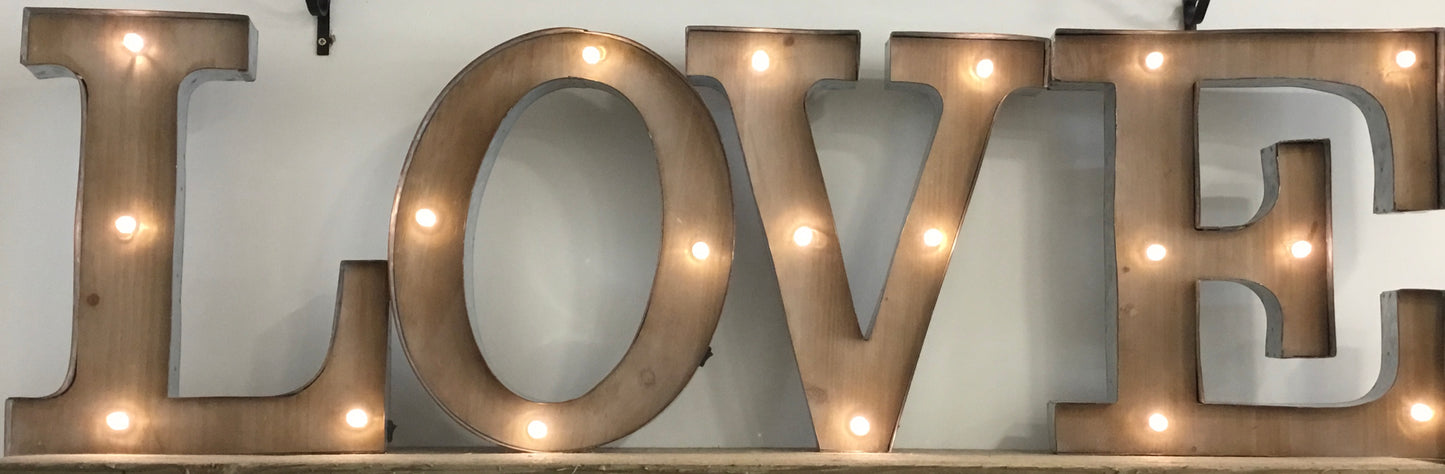 Light up letters