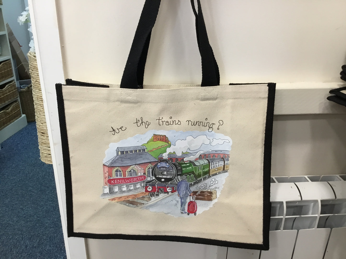 Are the trains running. Tote bag