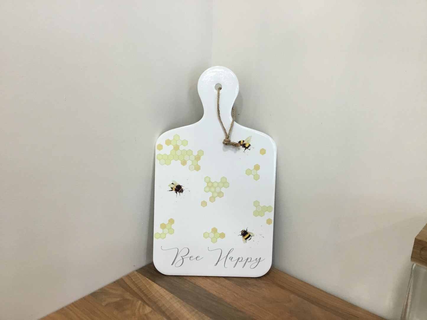 Bee Happy ceramic trivet