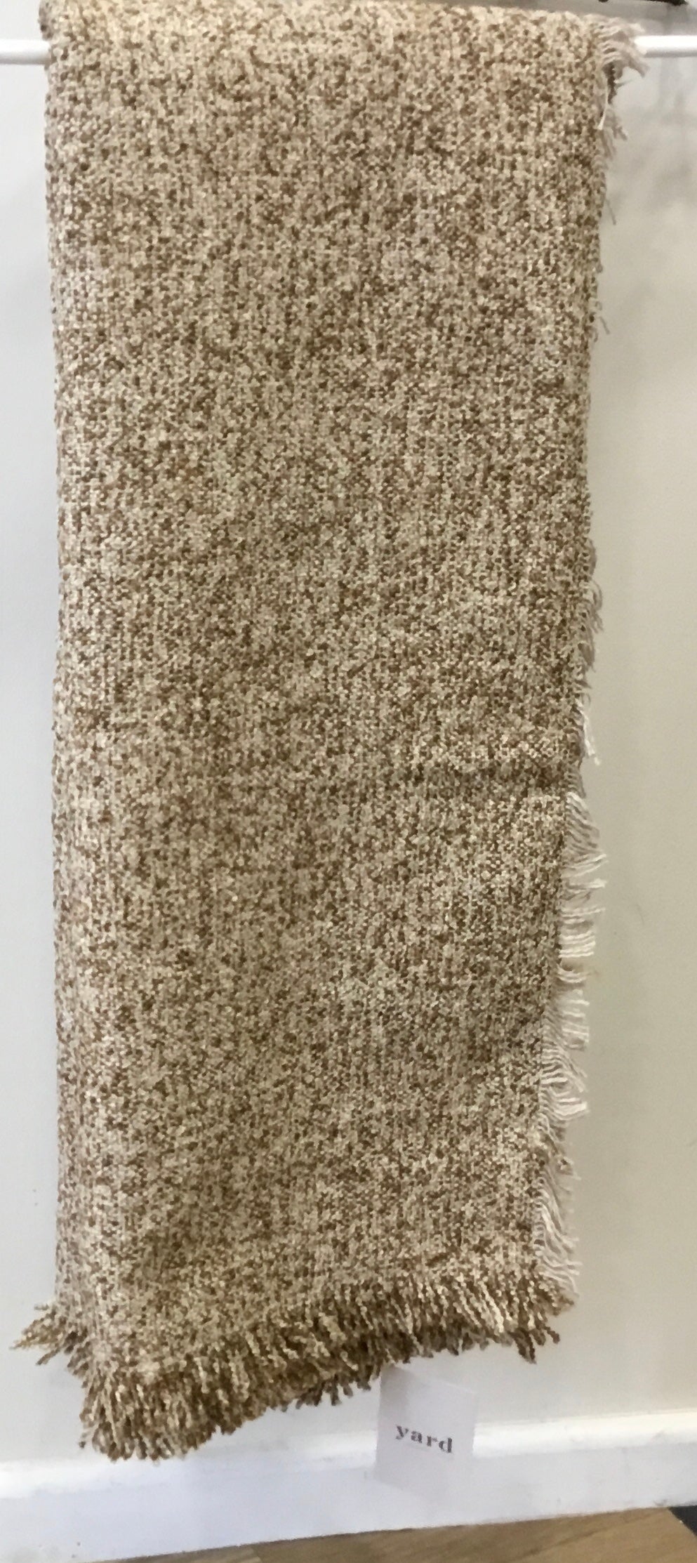 Biscuit mix woven throw by YARD