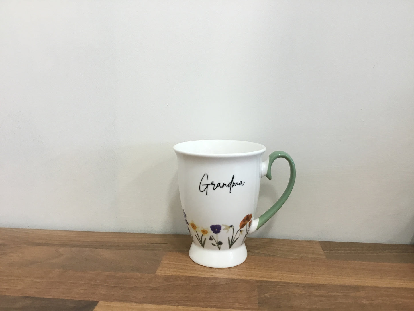 GRANDMA floral mug
