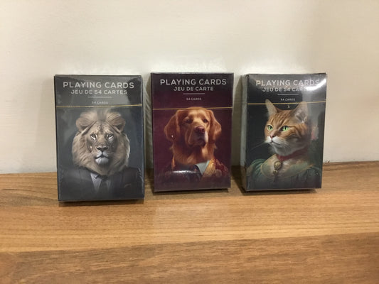 Animal playing cards