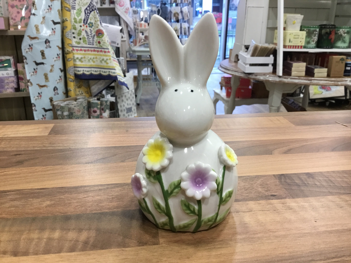 Ceramic floral bunny