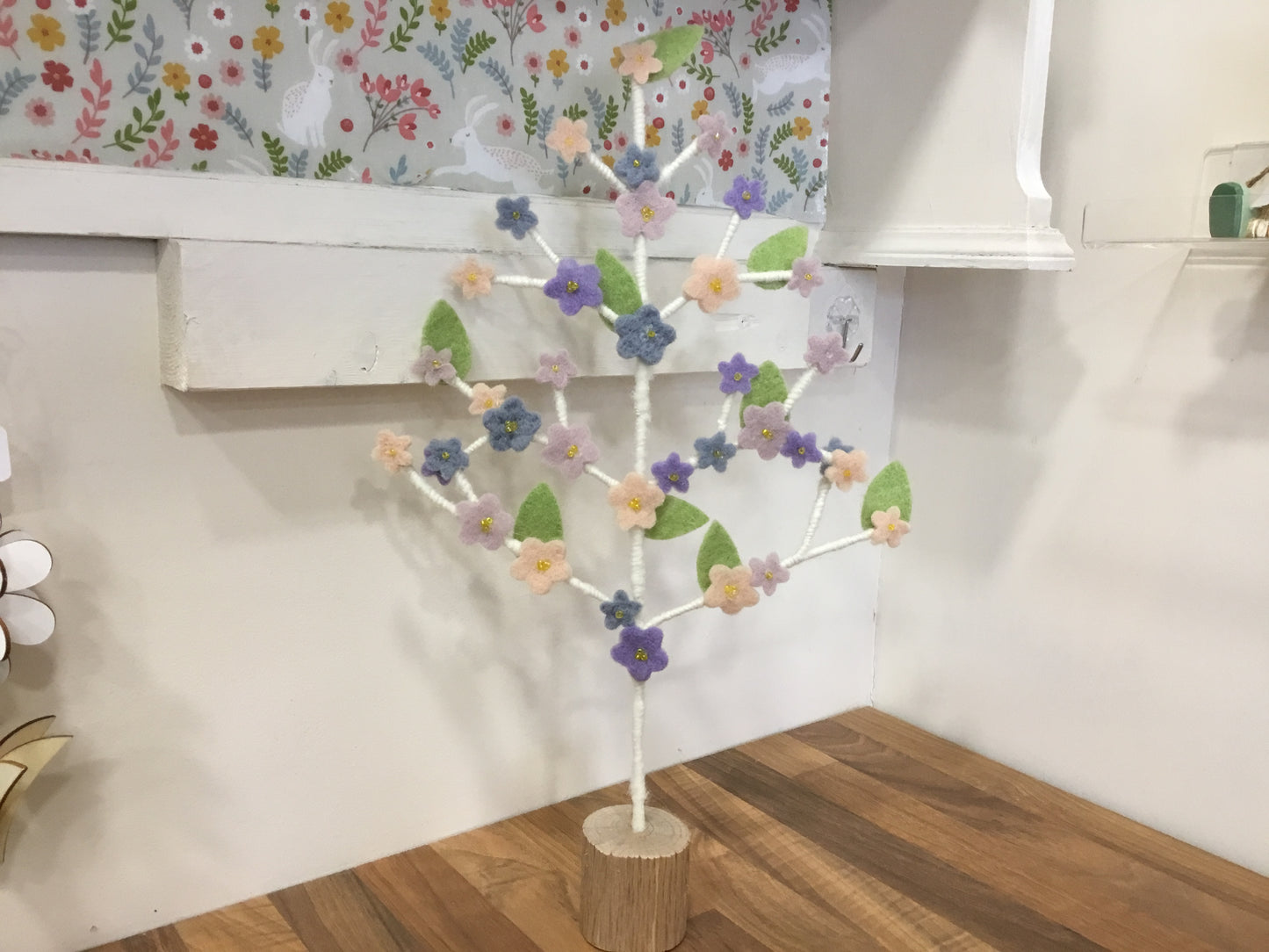Felt floral tree