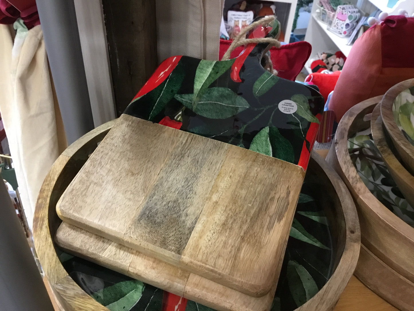 Chillis chopping board
