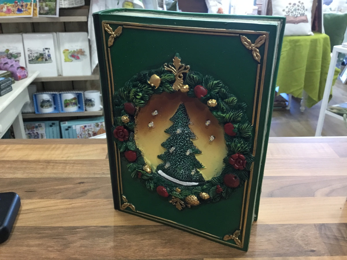 LED book style ornament