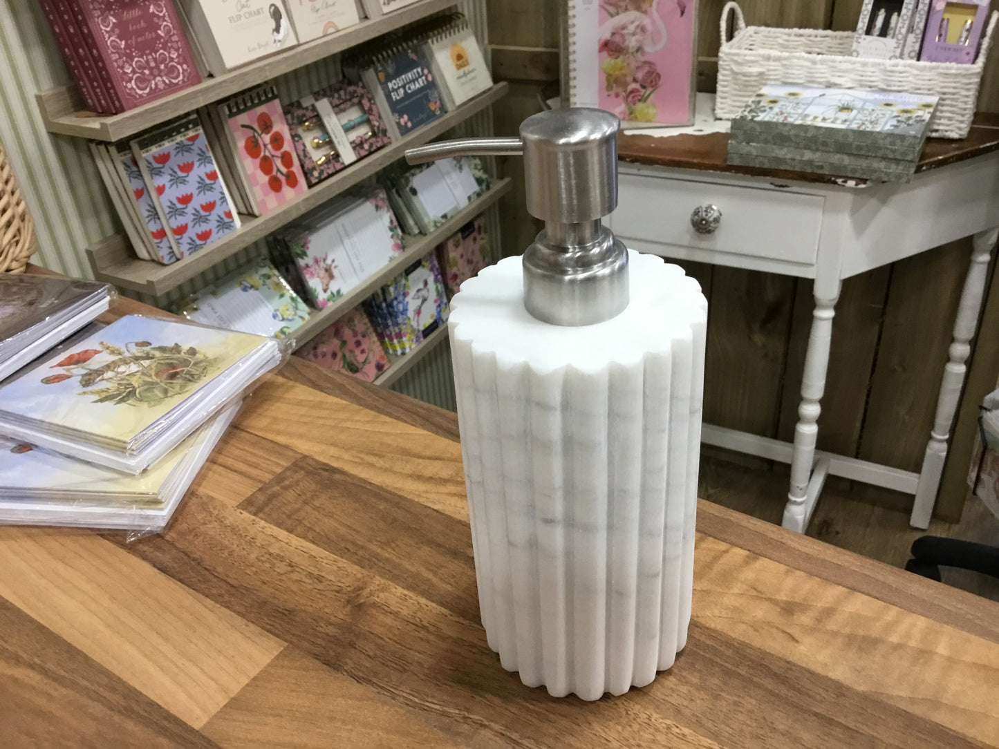 Marble soap dispenser