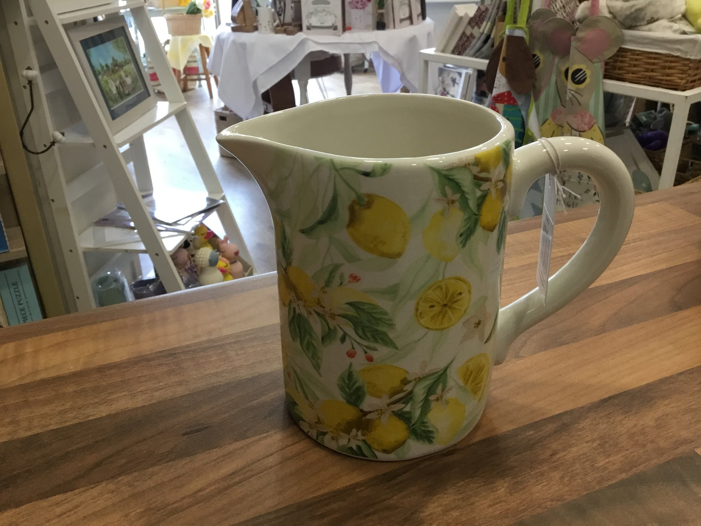 Lemon design ceramic jug