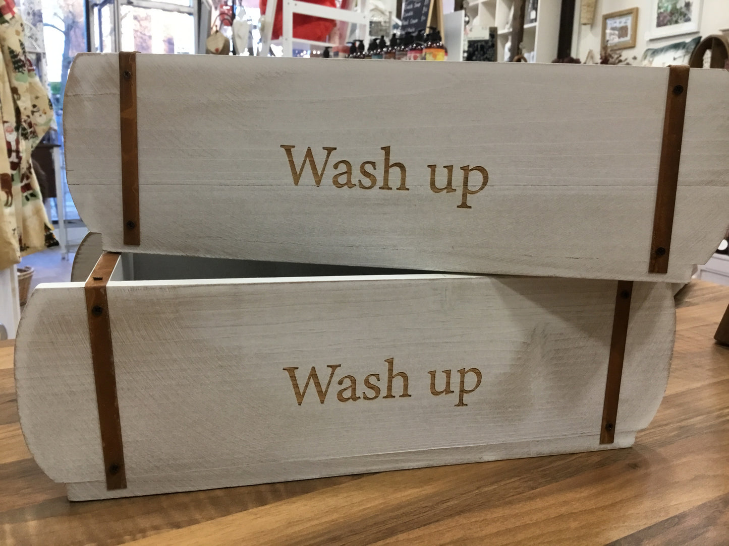 Wash - Up wooden box