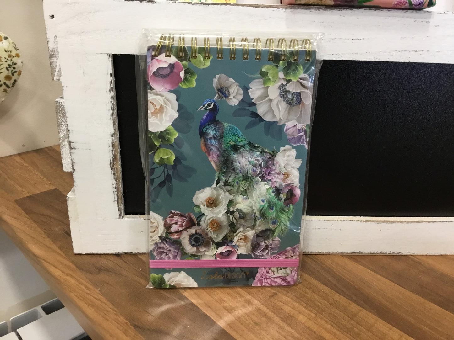 Lola Design - Peacock spiral notebook