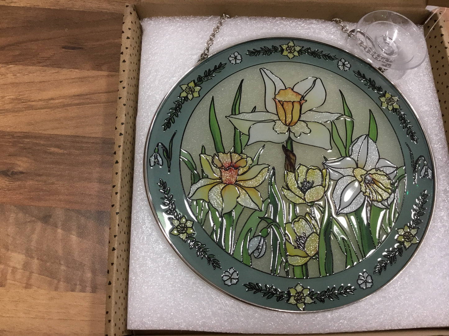 Daffodil Stained Glass Sun Catcher