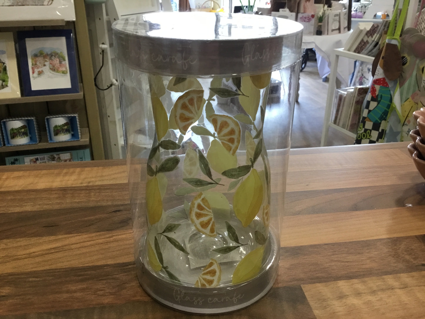 Lemon glass carafe