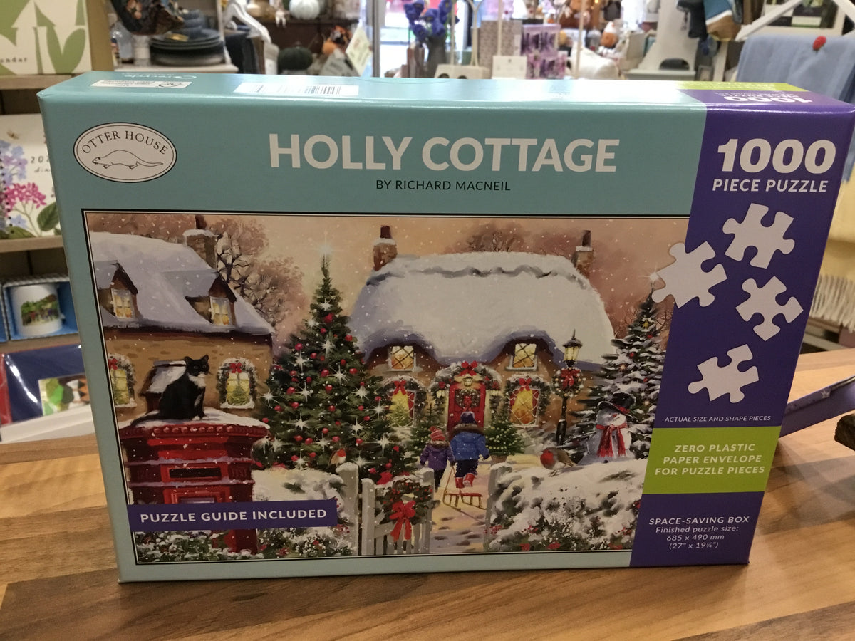 1000 piece Holly cottage jigsaw