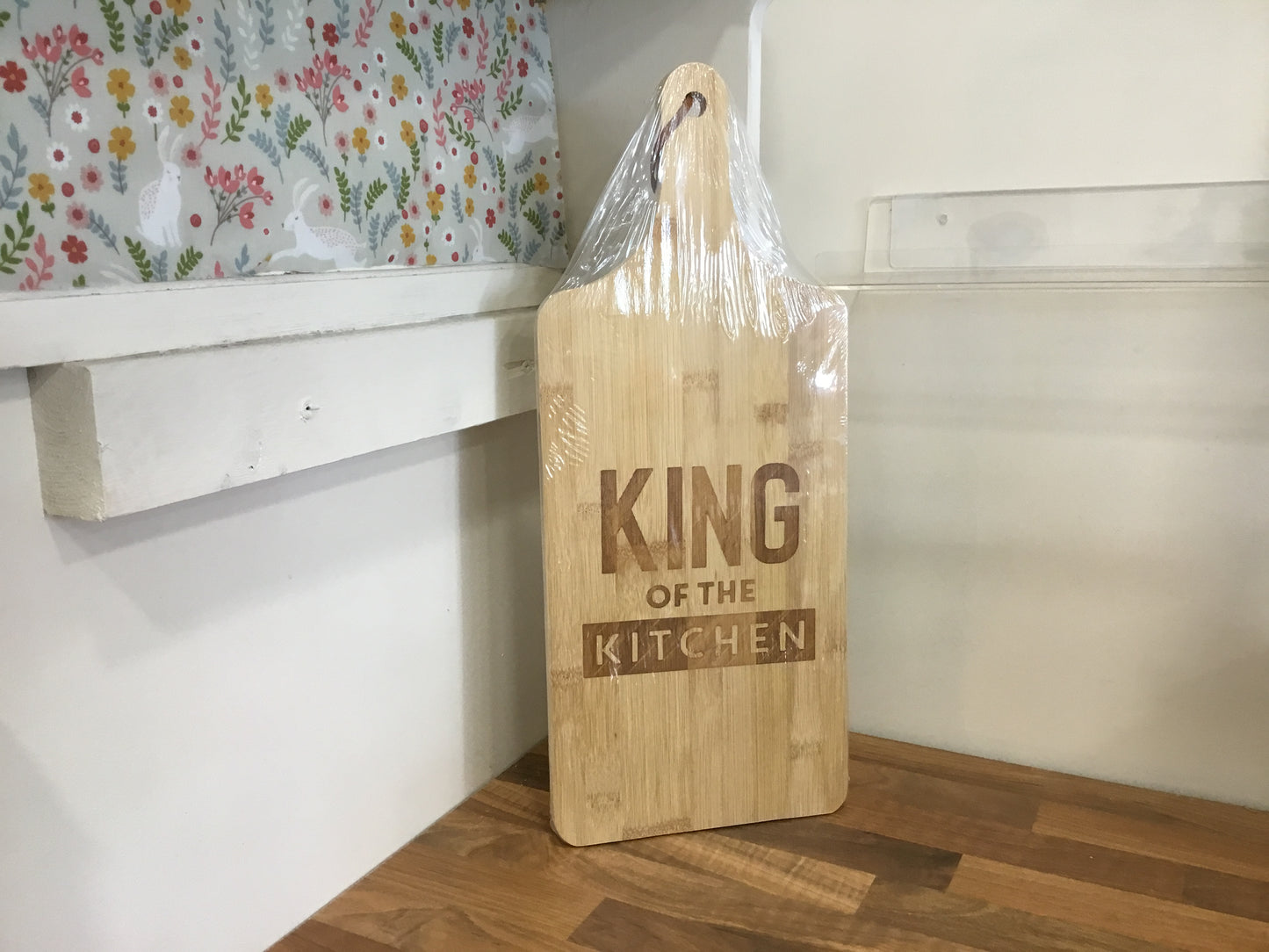 King of the kitchen. Bamboo chopping board