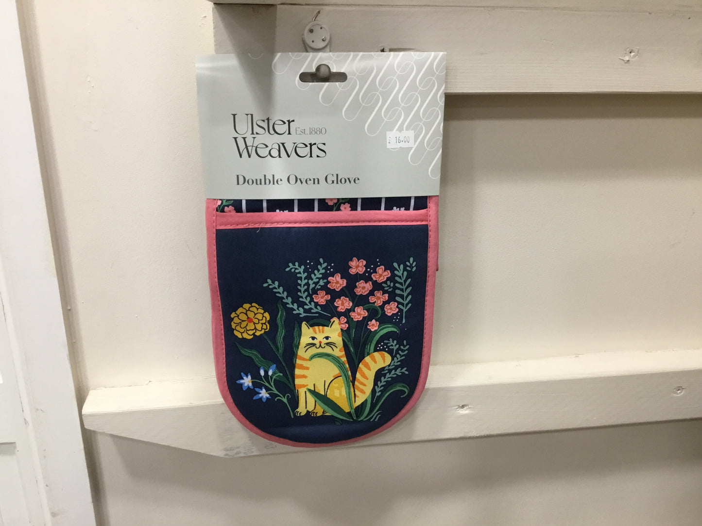 Ulster weavers double oven glove. Marmalade meadow.