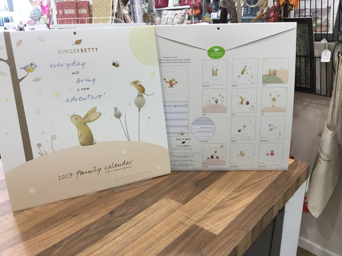 Ginger Betty Family Calendar