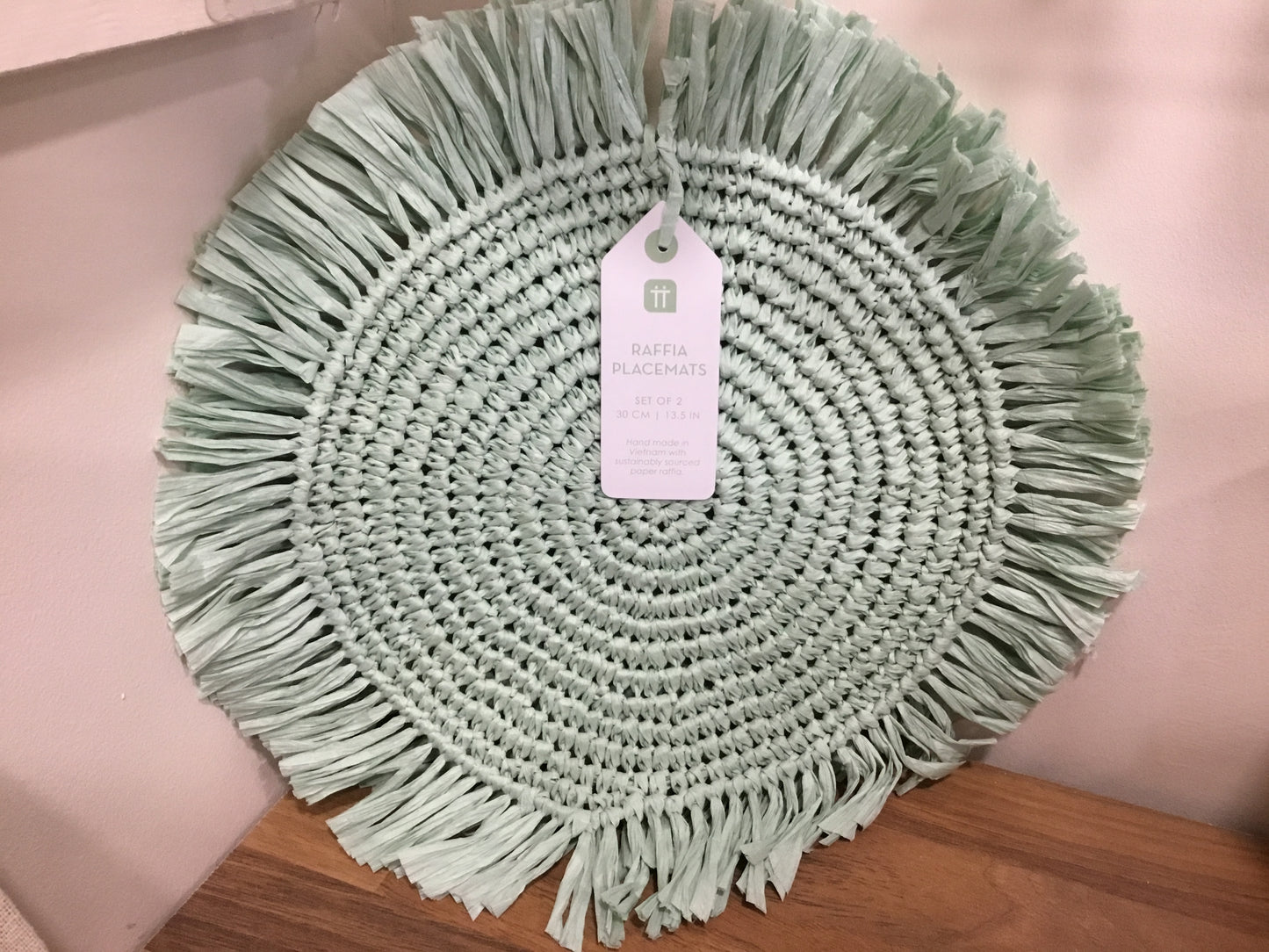 Raffia placemats
