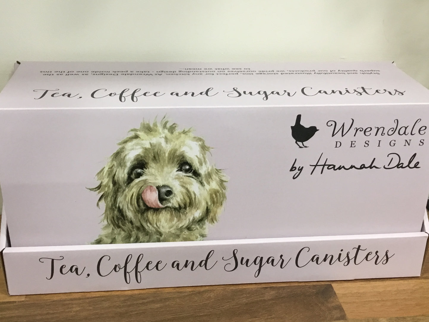 Dog tea, coffee and sugar canisters