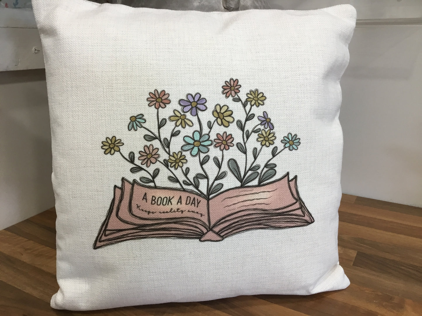 Cushion. A book a day.
