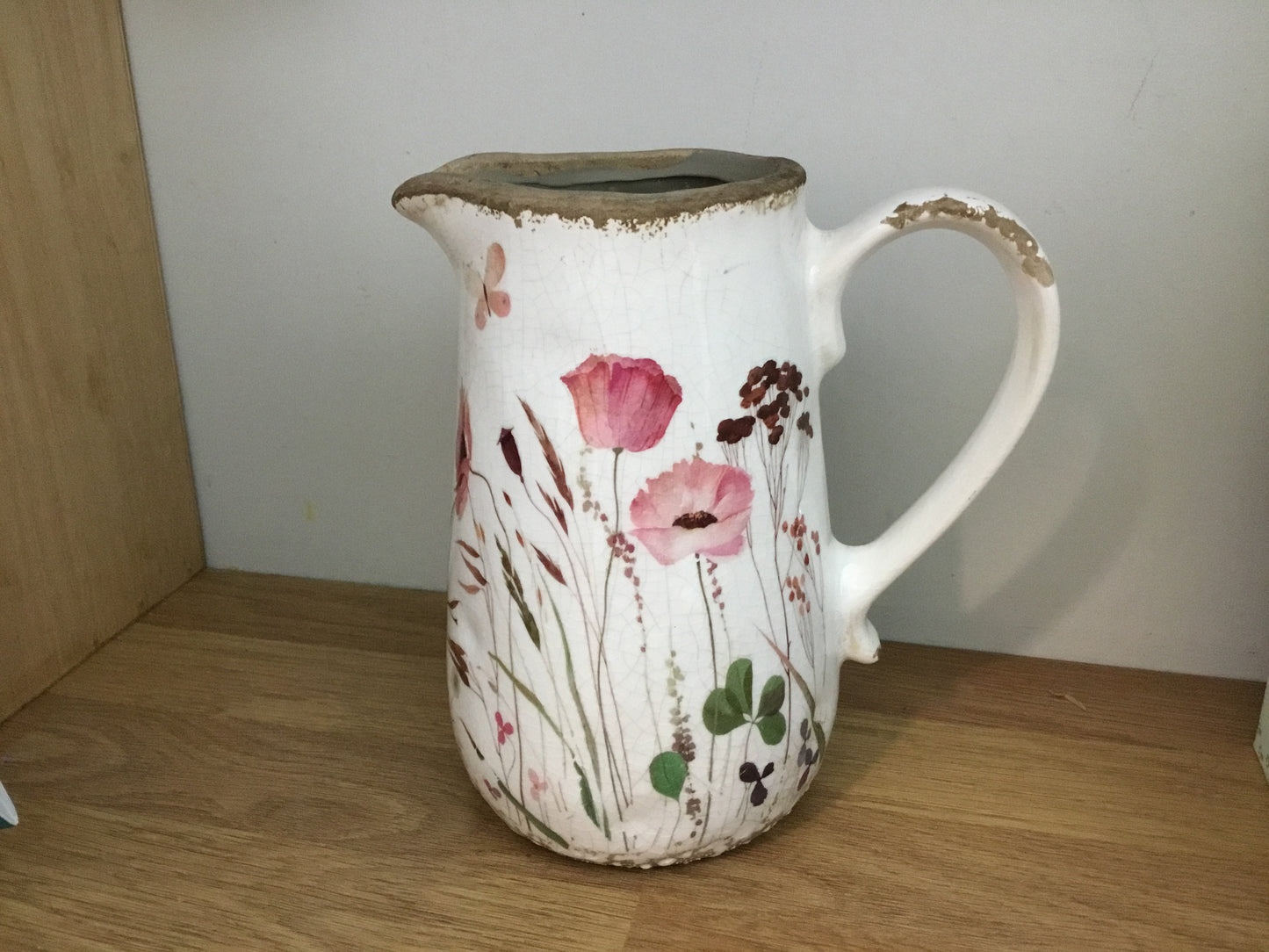 Vintage style poppy jug