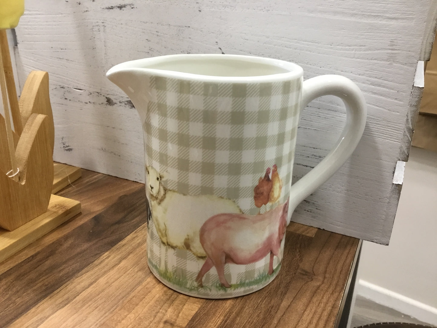 Country gingham jug