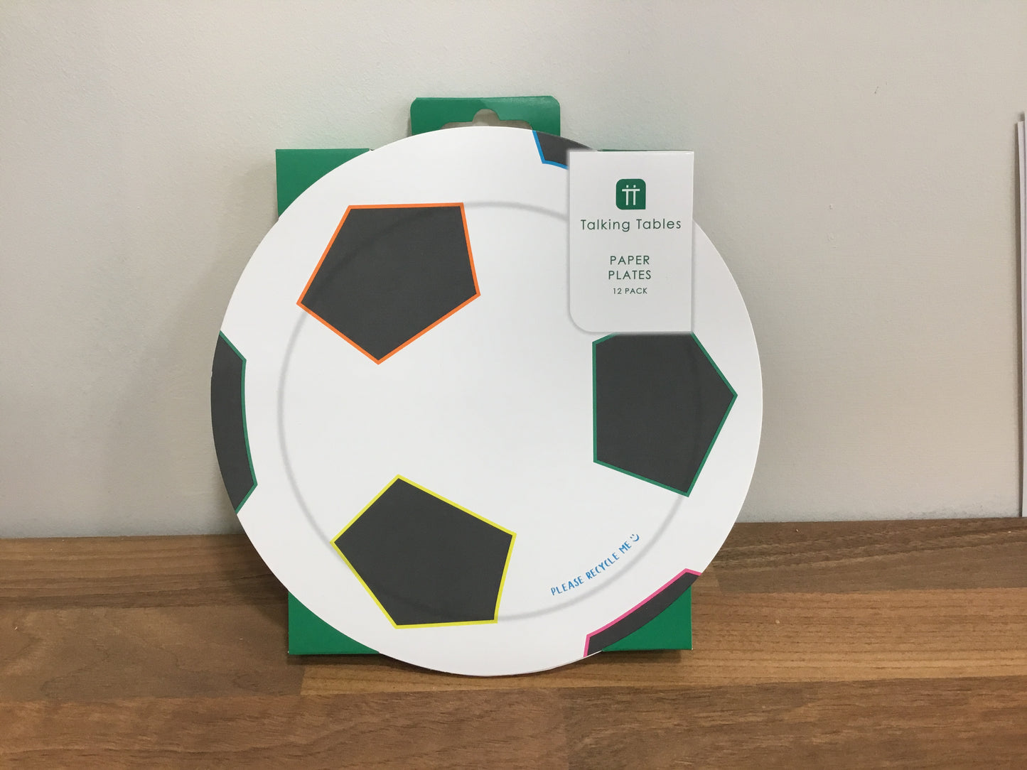 Football paper plates