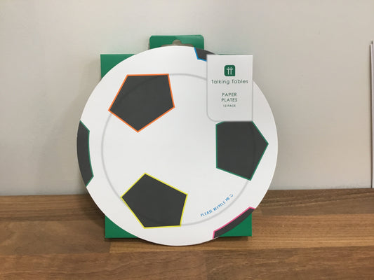 Football paper plates