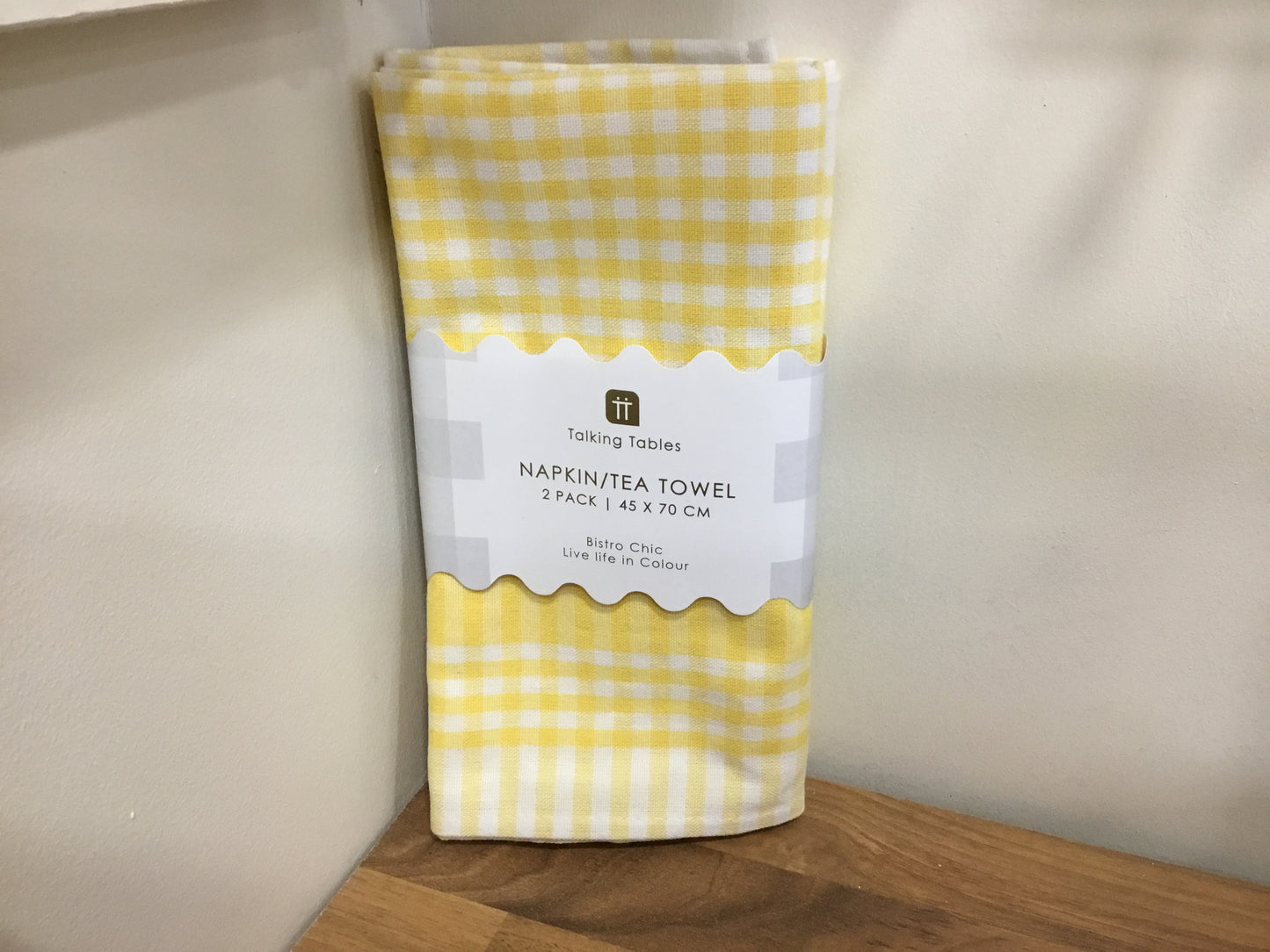 Yellow fabric napkins